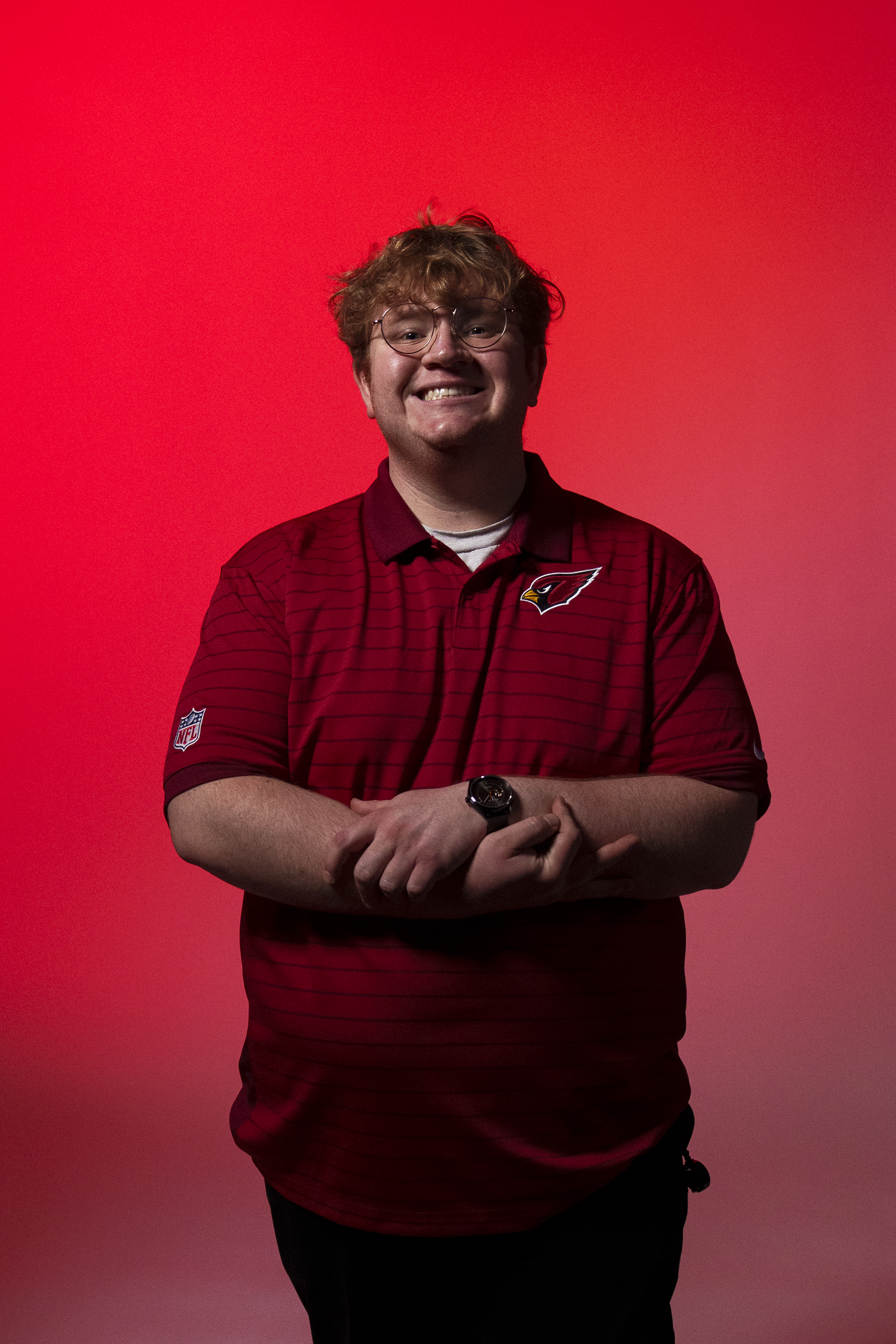 Benjamin Harris in Arizona Cardinals polo